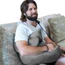 Shoulder Surgery Pillow - Pain Relief for Torn Rotator Cuff, Broken Arm, Dislocated Shoulder & Post-op Care - After Surgery Recovery Healing & Side Sleeping Arm Support Pillow with Strap and Soft Pad
