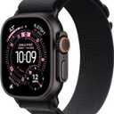 Apple Watch Band - Alpine Loop - 49mm - Black - Medium - Black Titanium Finish