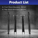 Shock Absorber, Front Rear Struts Compatible With 2011-2022 Chevrolet Silverado 2500 HD 3500 HD GMC Sierra 2500 HD 3500 HD (4911447 4911303)