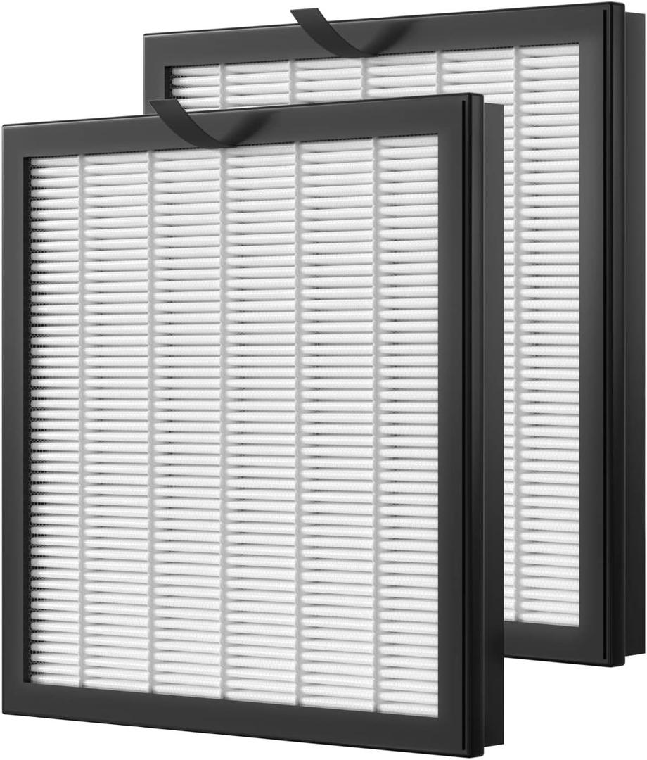 2 Pack G3 True HEPA Replacement Filter FXAP2W Compatible with AMEIFU G3 Sferf-30 (FXAP2W) Air Cleaner Purifier, VEWIOR A3 and Tailulu HQZZ-260 Air Cleaner Purifier,3 in 1 Filtration HEPA Filter (White)