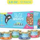 Tiki Cat Friends Wet Cat Food, Tuna Variety Pack, 2.8 oz. Cans (12 Count) (EXP 12/01/28)