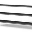 Kitsure Extra-Long Shoe Rack for Closet, Shoe Organizer for Front Door Entrance, Stackable Shoe Shelf, Detachable Closet Organizers and Storage, 39.0" Wide - 3 Tier, Black