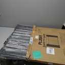 29.5-40.5" Baby Gate for Stairs, Dog Gate for Doorways, Walk Thru Auto Close Metal Baby Safety Gate for The House, Stairs and Doorways, Child Gate Pressure Mounted, Pet Gate for Dog Indoor - Black