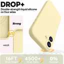 Vooii Magnetic for iPhone 17 Case, Compatible with Magsafe (Premium Liquid Silicone) (Integrated Camera Control Button) Full Body Protective Anti-Scratch Microfiber Lining 6.3", Creamy Yellow