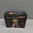 Christmas Tree Star Lighted Tree Topper for Seasonal Decoration with LED Glow ABS Construction with 450G Construction Great for Apartments Churches Group Events (Golden Snowflake Style)
