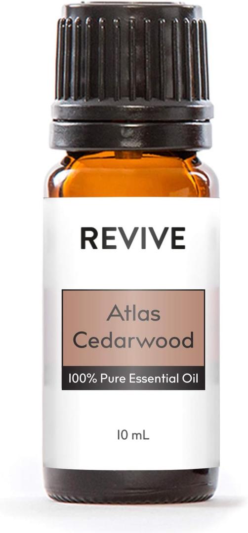 Atlas Cedarwood Essential Oil by Revive Essential Oils - 100% Pure Therapeutic Grade, for Diffuser, Humidifier, Massage, Aromatherapy, Skin & Hair Care