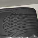 WELLDO Car Seat Covers Full Set, Leather Seat Covers for Cars, Car Seat Protector Waterproof, Non-Slip Car Interior Covers Full Set Universal Automotive Seat Covers for Most Cars SUVs, Black