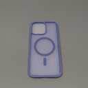 SUPFINE Magnetic for iPhone 15 Pro Max Case (Compatible with MagSafe) (Military Grade Drop Protection) Translucent Matte Shockproof Phone Cover,Blue/Purple