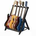 5 Multi Guitar Stand Rack With Thick Rubber Padding,Guitar Rack for Acoustic,Classical,Electric,Bass,Studio & Home,Durable,black(5 Holder)