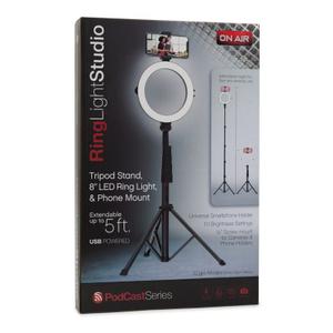 8" Ring Light Studio Pro Light, Tripod & Phone Mount Set