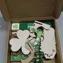 Menkxi 15 Pcs St. Patrick's Day Tiered Tray Decor Set St Patricks Day Table Decoration Wooden Table Sign Easter Tiered Tray Farmhouse Tabletop Decorations for Home Kitchen