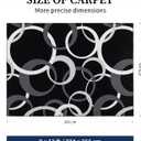 YIHOUSE Washable Large Area Rugs 9x12 Living Room, Black and White Rug for Bedroom Non Slip Low Pile, Soft Modern Geometric Circle Carpet for Dining Room Playroom Home Office Decor