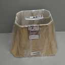 Royal Designs, Inc. BS-710-14AGL Rectangle Cut Corner Basic Lamp Shade, (6x8) x (9x14) x 10.5, Antique Gold