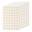 uxcell 7 Sheets/378PCS Self Adhesive Screw Hole Stickers, 2.1cm/0.83" PVC Screw Hole Covers Hole Stickers for Furniture Wood Cabinet Wall, Creamy White