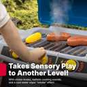 Step2 Sizzle & Smoke BBQ Grill Playset, Indoor/Outdoor Interactive Play with Sounds and Effects, Toddlers 3+ Years Old, 15 Piece Toy Accessories