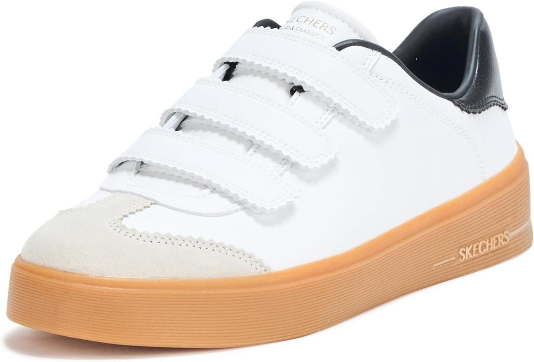 Skechers Women's Hiland-Perfect Trio (9.5, White/Black)