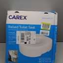 Carex Toilet Seat Riser, 5.5 Inch, Toilet Seat Risers for Seniors, Raised Toilet Seat, Supports 300lbs, Slip-Resistant, Toilet Riser, Elevated Toilet Seats