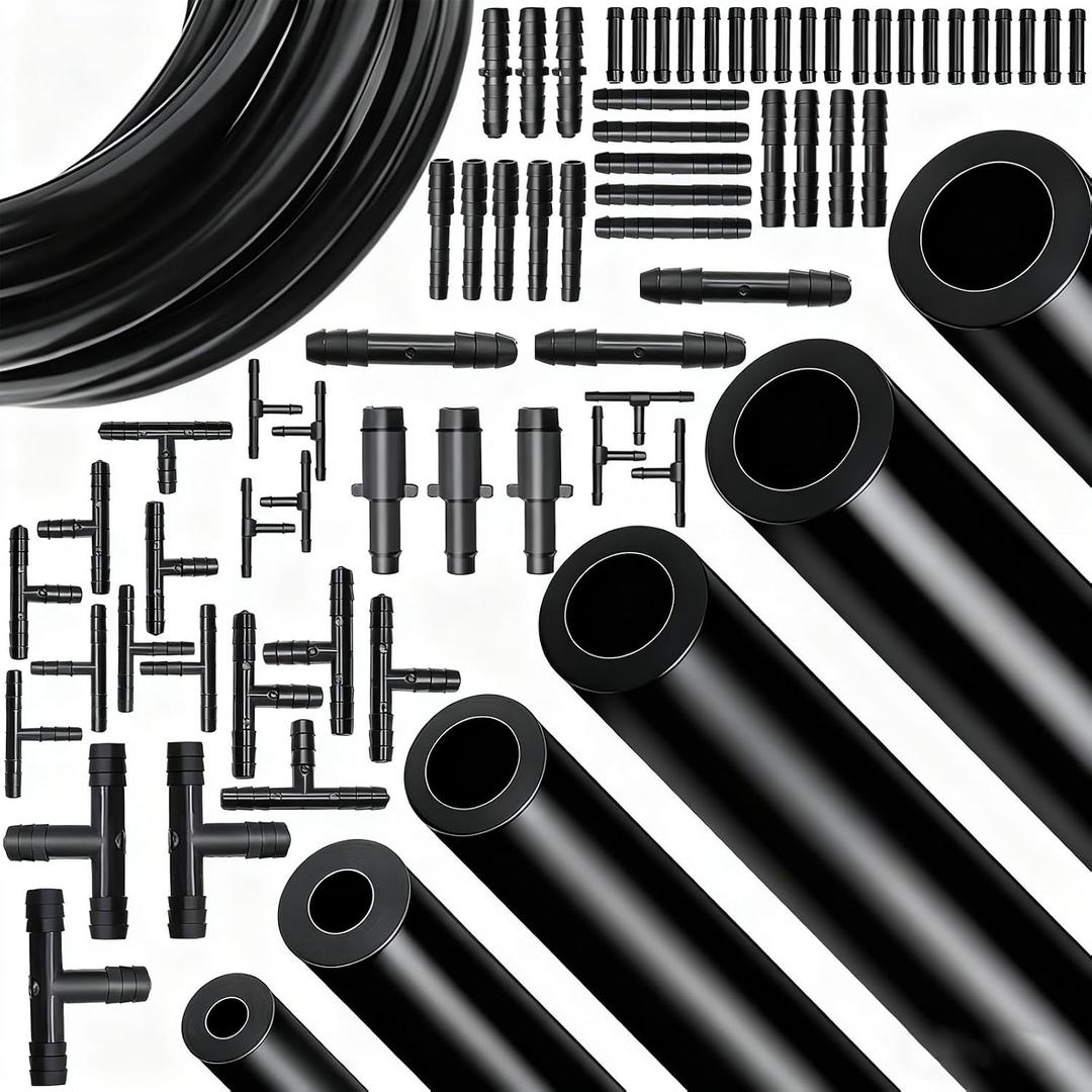 Tnisesm 71Pcs Vacuum Line Kit, 6Pcs 5Ft Vacuum Hose Automotive With Vacuum Line Connectors, High Performance Silicone Hose line Kit for Variety Car Piping System Automotive Replacement Vacuum Hoses
