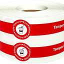500 Pcs Safe Secure Tamper Evident Seals Stickers for Drink Lids 1x9 Inch - Food Delivery Stickers Sealed for Freshness Labels Drink Food Seals