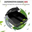 Autorder Center Console Organizer for 2025-2026 Subaru Forester Accessories Armrest Storage Box Secondary Insert Tray with Black Silicone Mats