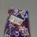 4E's Novelty Patriotic Beads Necklace (72 Pack) Bulk Red White Blue Beads 33 Inch Long 7mm Thick, Great for 4th of July Party Favors, Parade Throws, Dress Up July 4 Accessories Supplies