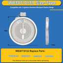 Upgraded WB30T10133 Range 9"/6" Dual Radiant Surface Element Compatible with GE Hotpoint Electric Stove, WB30X24111 10" Haliant Surface Element Replace PS2321567 AP4345739, 9.8411.651.25inchs