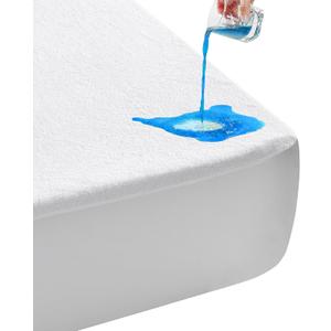 LAVANCE Waterproof Mattress Protector Queen Size, Premium Cotton Terry, Soft Noiseless Washable Bed Mattress Cover with 6"-21" Deep Pocket, 60" x 80"