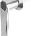 Square Shaft Safe Handle Standard L Shape for ATM (2.05 inch L x 0.63 inch W), Safes and Vault Doors, Matt Chrome Finish