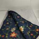 Washable Area Rug, Floral Rug, Large Carpet for Living Room & Bedroom, 9'x 12',Blue