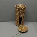 Household Essentials Brown Freestanding Basket Toilet Paper Holder 3 -Rolls