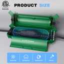 Flemoon [3 Pack] Outdoor Extension Cord Safety Cover, IPX4 Weatherproof Electrical Box to Protect Outdoor Outlet, Plug, Socket, Halloween, Christmas Holiday Decoration Light, Green