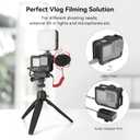 SmallRig Hero 13 / Hero12 / Hero11 / Hero 10 / Hero 9 Black Cage for GoPro, with 2 Cold Shoe Mount for GoPro Light Mod and Common Microphone, Led Video Light - 3083C