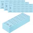 Kosiz 504 Sheets 25 Bid Raffle Ticket with Different Numbers Per Sheet Chinese Auction Tickets for Events Church Basket Auction Silent (Light Blue)