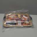 Farberware Build-A-Board Bamboo Cutting Board with Single Storage Compartment, Clear Locking Lid, Black Handles, Perfect for Charcuterie & Snacks