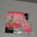 EXPAWLORER 6Pcs Anti Slip Dog Socks to Prevent Licking Paws, Dog Shoes for Hot Pavement Double Sides Dog Boots & Paw Protectors Booties for Hardwood Floors with Grip Small Medium Large Senior Dogs, M (Pink)