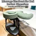 Massage Headrest for Bed with Armrests & Chest Pad