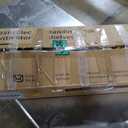 JOY worker Small Electric Standing Desk, 35" x 25" Height Adjustable Desk with Built-in Monitor Stand & Storage Drawer, White Sit Stand Table with 2 Hooks for Home Office