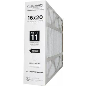 AMP-11-1620-45-16" x 20" x 4.5" Media Air Filter, MERV11, Replacement for Goodman OEM