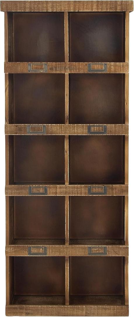 Deco 79 45887 Wall Shelf, Brown,18"L x 7"W x 42"H