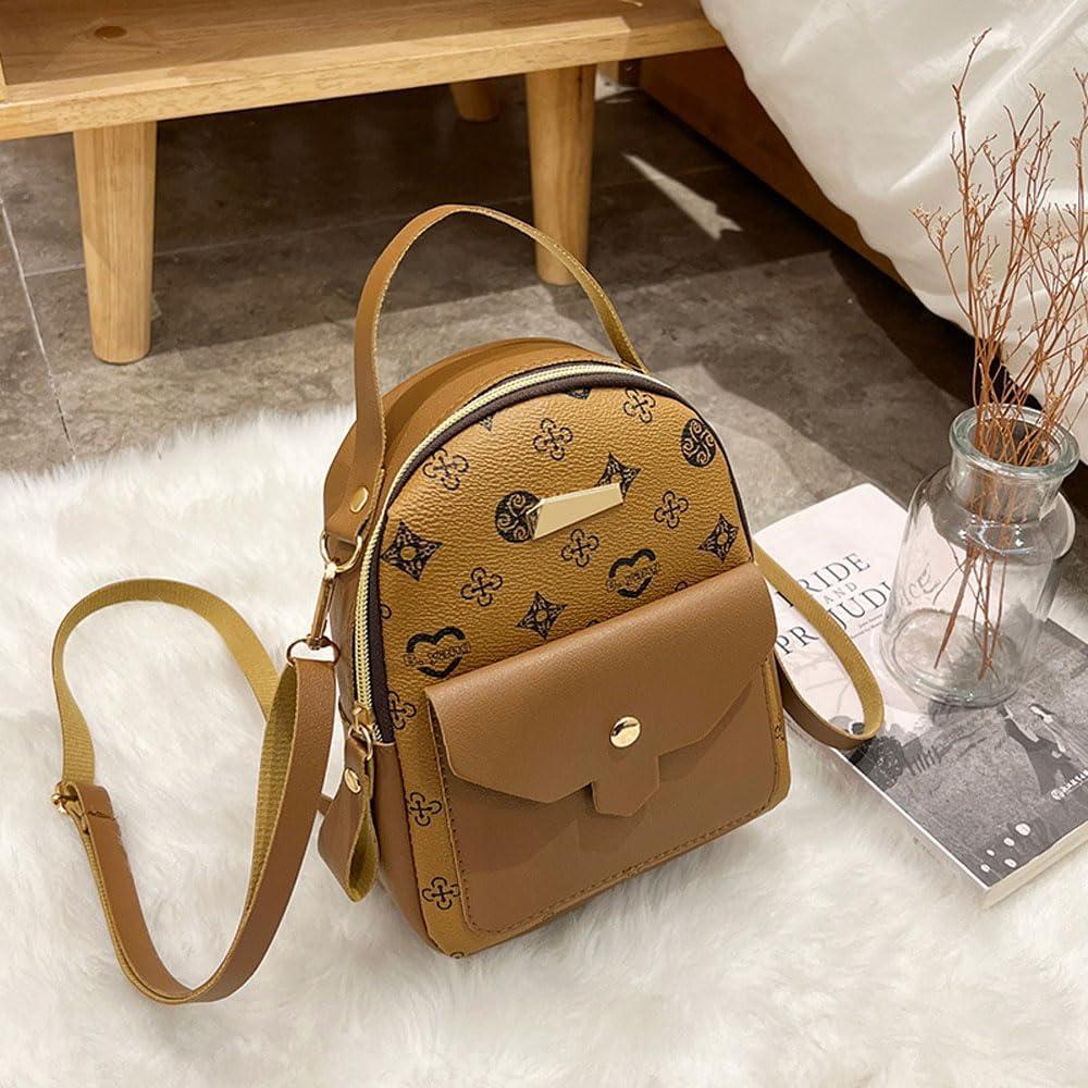Backpack for Women Light Weight Fashion Backpacks Retro Print for Women Removable Shoulder Strap Backpacks