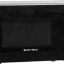 West Bend Microwave Oven 700-Watts Compact with 6 Pre-Set Cooking Settings, Speed Defrost, Electronic Control Panel and Glass Turntable, 0.7 Cu.Ft., Black