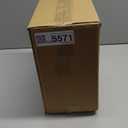 MOPALL Dog Proof Trash Can with Lid, 3.3 Gallon Slim Bathroom Garbage Bin with Inner Bucket, Fits Standard 4 Gallon Bags, Odor Sealing Diaper Pail for Nursery, Modern White Waste Basket, 6.9" Wide