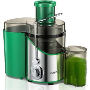 Juicer Machines, Juilist 3" Wide Mouth Juicer Extractor, for Vegetable and Fruit with 3-Speed Setting, 400W Motor, Easy to Clean, Green