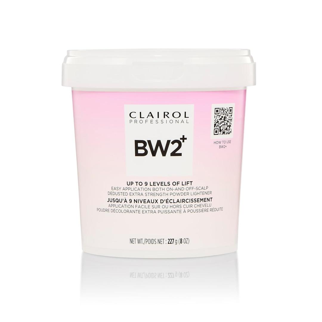 Clairol Professional BW2+ Extra Strength Powder Lightener, Up to 9 Levels of Lift for Hair Highlights & Lightening (8 Ounce (Pack of 1))