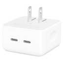 Apple 35W Dual USB-C Port Compact Power Adapter: Fast and Convenient Charging, Type C Wall Charger