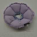 H HIDREAM Soft Cat Cone Collar， Cute Adjustable Cat Recovery Collar，Elizabethan e Collar That can Protect Head and Foot Wounds，Purple Flower All-Season Style, Medium