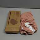 Blissful Diary Baby Car Seat Cover, Extra Large Mesh Window, Breathable Muslin Cotton, Infant Windproof Canopy-Dusty Pink