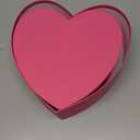 Soul & Lane Heart Shaped Gift Boxes: Set of 3 Empty Paper Mache Boxes with Lids for Flowers, Gifts, Chocolate Strawberries & Special Occasions, Cardboard Pink Heart Shaped Box for Arrangements