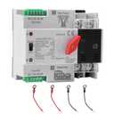 100Amp AC 220V Automatic/Manual Transfer Switch 2P 50/60Hz, 2POLE 100A Mini ATS Solar Auto Dual Power Switch for Home, Din Rail Mounted Cn Automatic Changeover Fast Transfe for Rv, Lv Power