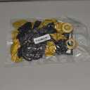 Black and Gold Party Balloons, Black Gold Latex Balloons 50pcs 12 Inch Metallic Gold and Black Balloon for Graduation Birthday Weddings New Year Anniversary Retirement Party Decorations